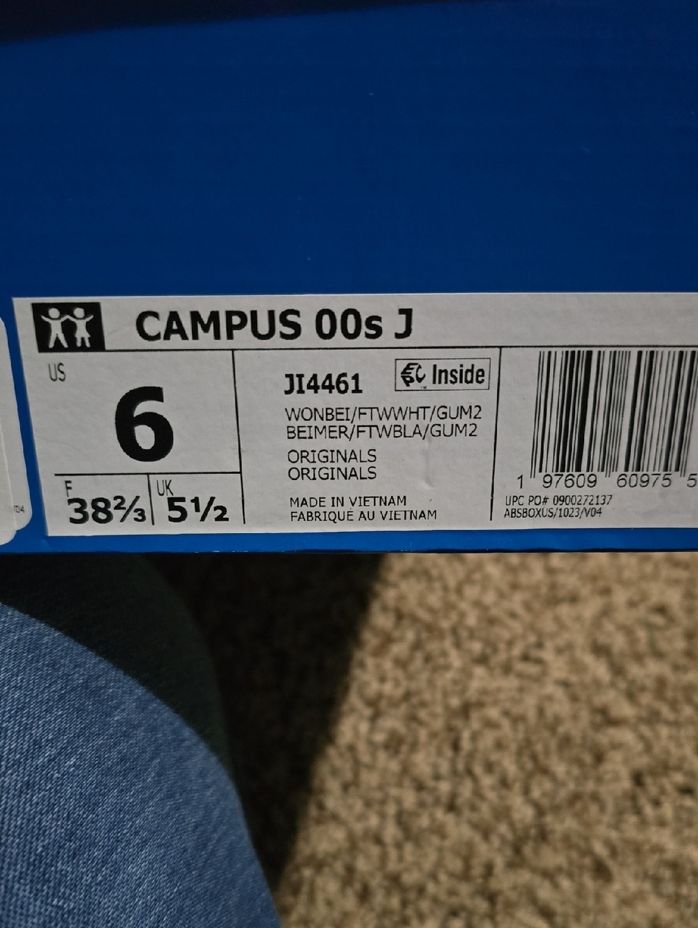 Adidas Campus 00s Shoe - Size 6 Kids - 7 Womens